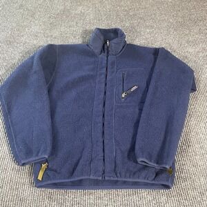 VTG Patagonia Synchilla Jacket Mens Small S Blue Full Zip Fleece Outdoors Hiking